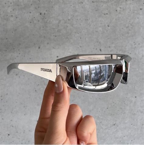 prada sunglasses chrome